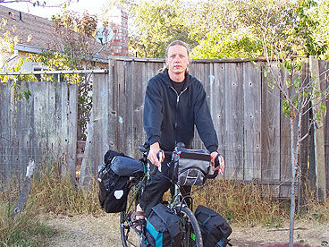 Christiaan Verweij op de fiets